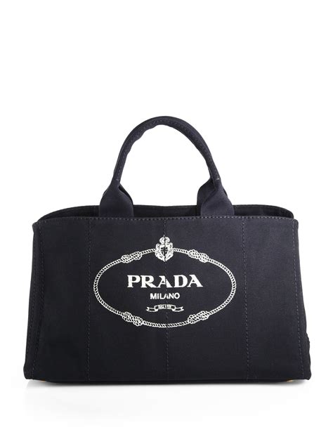 prada tote logo canvas printed pouch large black multicolor|prada foldable shopping tote.